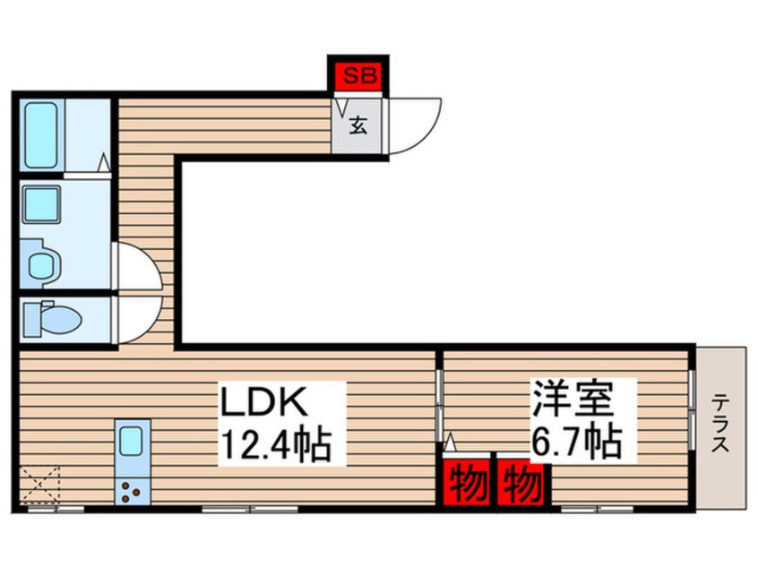 間取図 スプルースＫ