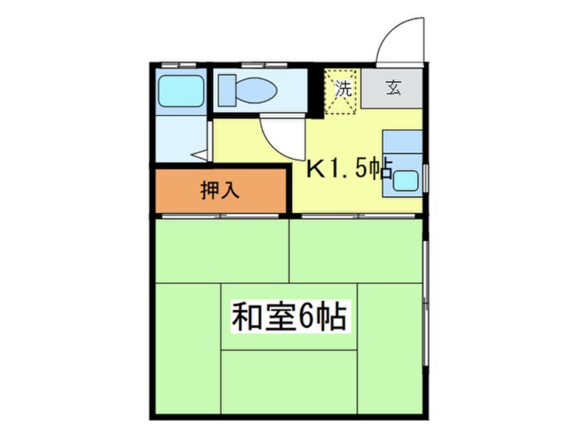 間取図 ハイツ鈴木