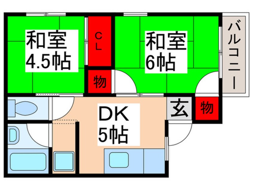 間取図 リリ－ハイツ