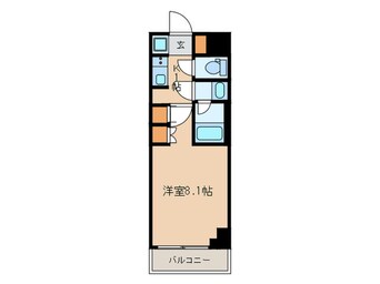 間取図 市谷仲之町ﾋﾞｭｰｱﾊﾟｰﾄﾒﾝﾄ