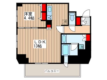 間取図 ジェノヴィア浅草橋Ⅱskygarden