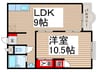 ＪＵＮエリールＡ 1LDKの間取り