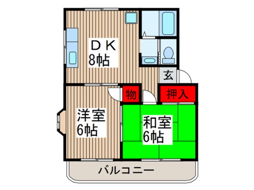 間取図 秋山ハイツ2