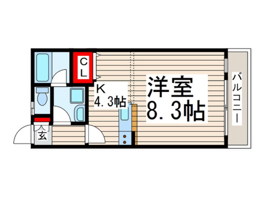 間取図 ミュ－ズ南葛西Ⅲ