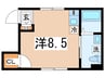 GLANZ 1Rの間取り