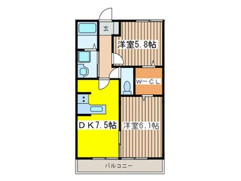 間取図 クレ－ル喜多見