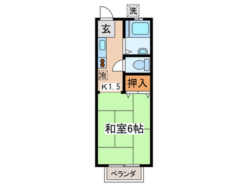 間取図 フォレストパ－ヌ