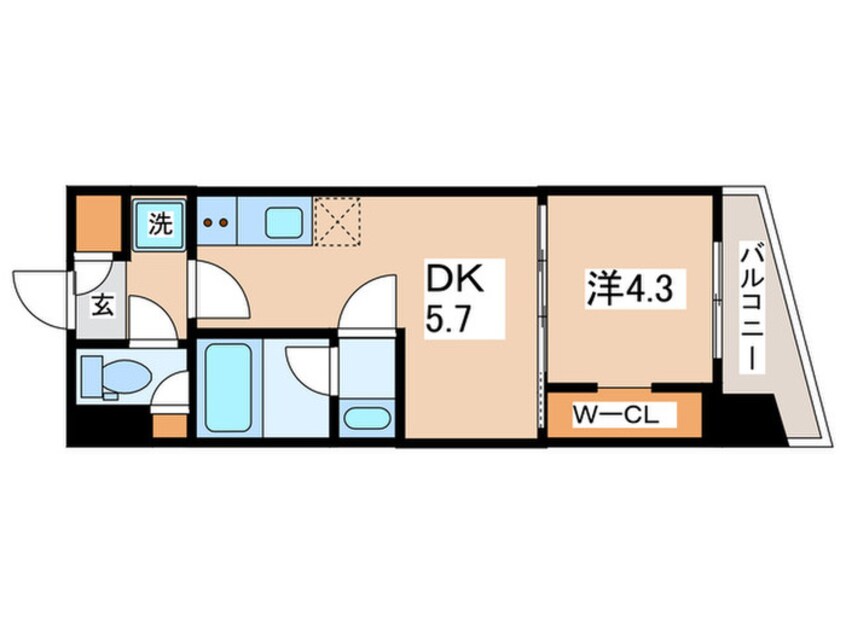 間取図 LUMIEC　HONCHO　WEST