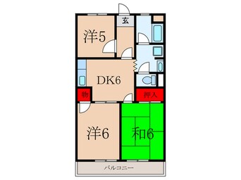 間取図 北町ハイツⅡ