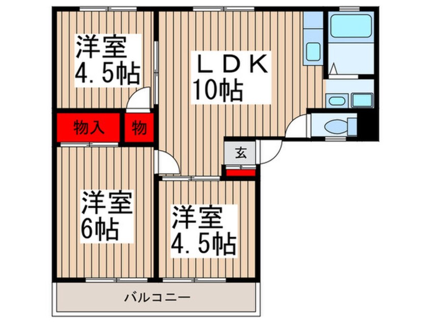 間取図 モ－ニングハウス