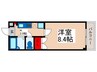 ピアノ 1Kの間取り