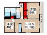 グレイスコート水元公園A 2LDKの間取り