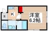 ベレガンスおおたかの森Ⅱ 1Kの間取り