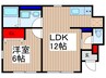 リーブルファイン川口市辻Ⅲ 1LDKの間取り