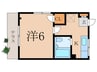 サクラビア関 1Kの間取り