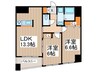 BECK EAST 2LDKの間取り
