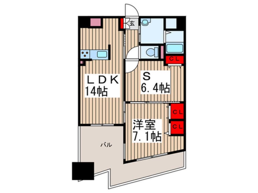 間取図 BECK EAST