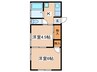 小金井荘 2Kの間取り