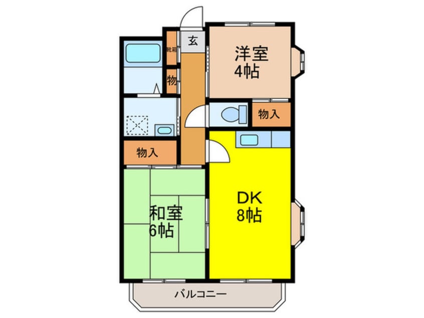 間取図 サンヒルズ徳丸