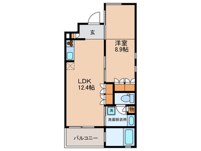 間取図 カ－サ・ポルト－ネ