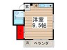 コ－ポ富士 1Rの間取り