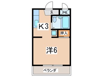 間取図 第三コ－ポ成瀬