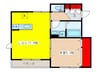 ラ・フロ－ラ赤羽 1LDKの間取り