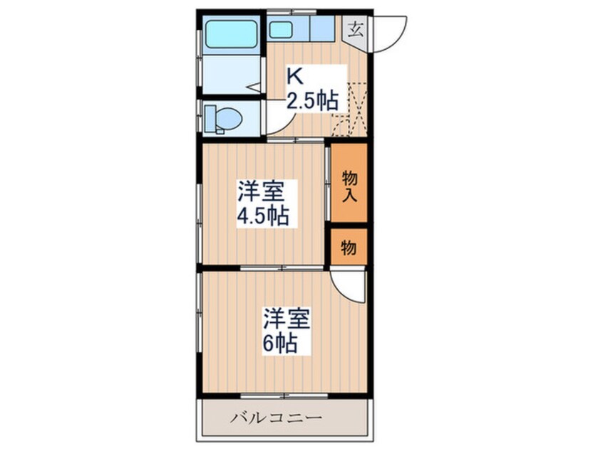 間取図 コーポシミズ