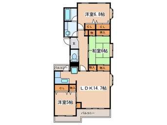 間取図 プランドール南野