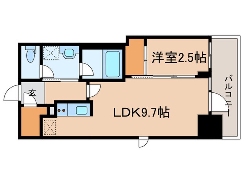 間取図 ﾌﾟﾚｰﾙ・ﾄﾞｩｰｸ池袋Ｓｏｕｔｈ