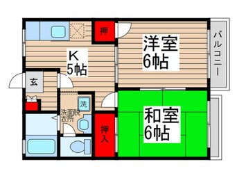 間取図 伸和ハイツ大久保