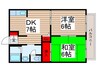 ｻﾌｧｲｱ　ﾊﾟﾚｽ 2DKの間取り
