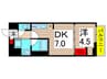 仮)クラリティア綾瀬 1DKの間取り