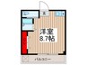 ヤマトービル 1Rの間取り