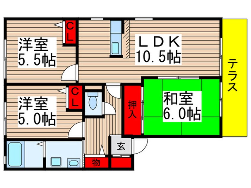 間取図 アネックス市川