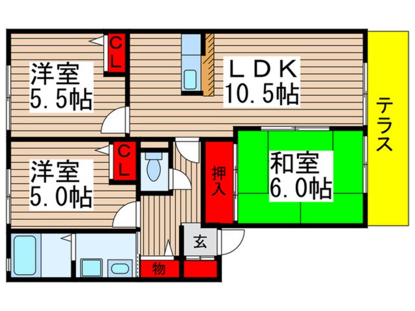 間取図 アネックス市川