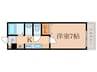 ブライトＭ 1Kの間取り