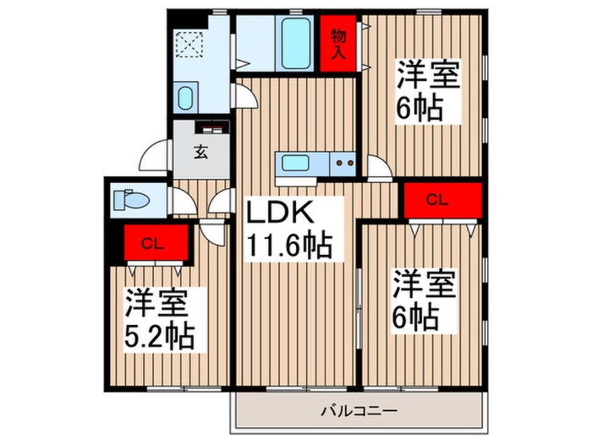 間取図 サニーコート