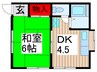 コーポ平成 1DKの間取り