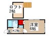 サンパレス大和田３番館 1Kの間取り