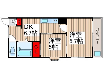 間取図 ウイツマンションⅡ