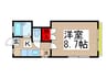 グランフォルム 1Kの間取り