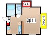 グランニール 1Rの間取り
