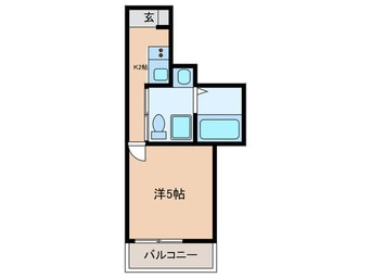 間取図 ベイルーム県立大学２