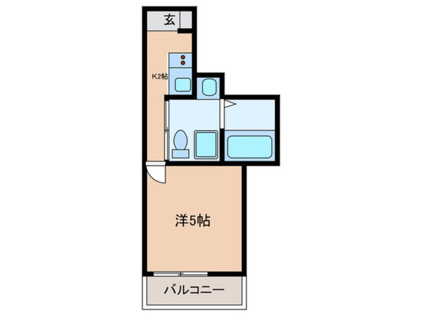 間取図 ベイルーム県立大学２