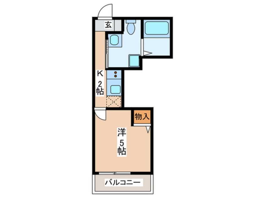 間取図 ベイルーム県立大学２