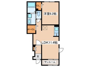 間取図 むくつる