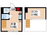 Toa 1Rの間取り