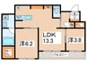 ポジターノ 2LDKの間取り