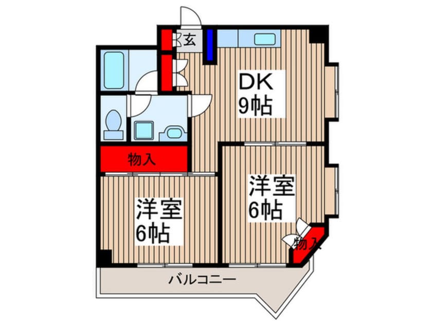 間取図 ルクソ－ル・N